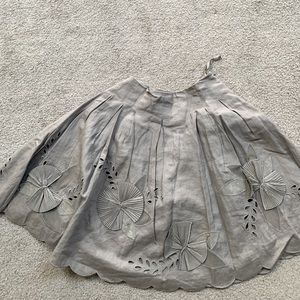 Anthropologie Linen A-Line Skirt — Size 4